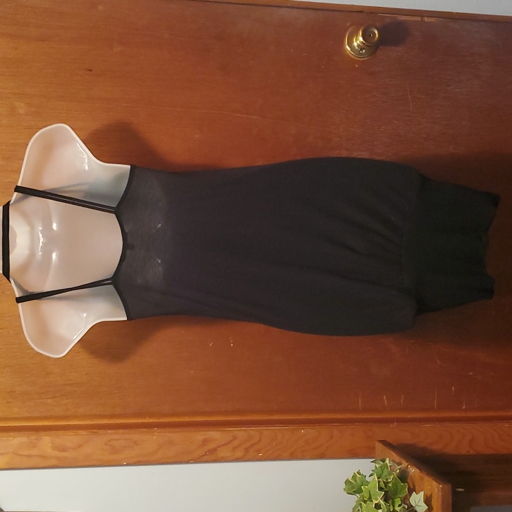 Charlotte russe tunic top XS black with embellishments - Picture 2 of 5